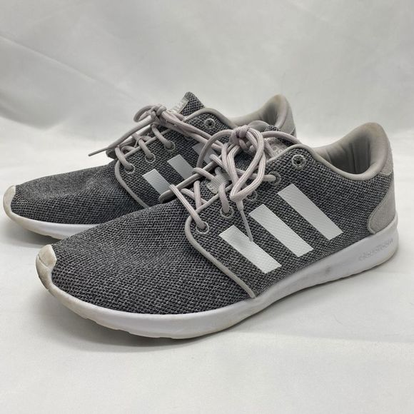 adidas Shoes - Adidas Gray Cloudfoam Lace Up Sneakers Size 8.5